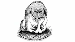 Alte optische Täuschung: Sehen Sie den Mann, der im Bild mit dem Hund versteckt ist?