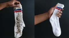 Geben Sie 4 Esslöffel auf 3 Liter Wasser – und selbst Ihre ältesten Socken werden weisser als Schnee